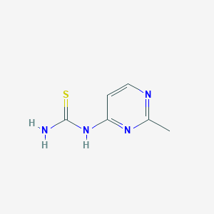 molecular formula C6H8N4S B15358495 (2-Methylpyrimidin-4-yl)thiourea 