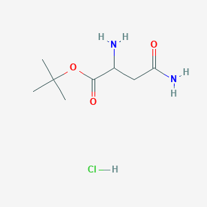 Tert-butyl 2,4-diamino-4-oxobutanoate;hydrochloride