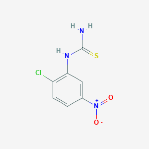 molecular formula C7H6ClN3O2S B15358506 (2-Chloro-5-nitrophenyl)thiourea 