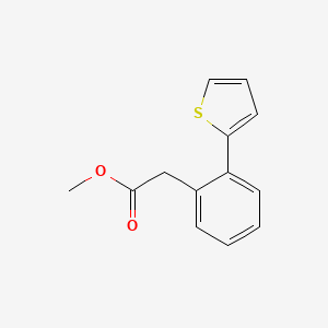 molecular formula C13H12O2S B15358519 Methyl [2-(2-thienyl)phenyl]acetate 