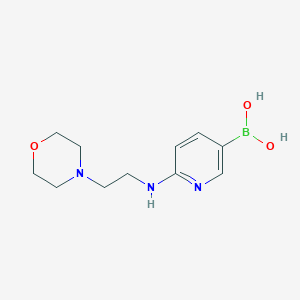 [6-(2-Morpholin-4-ylethylamino)pyridin-3-yl]boronic acid