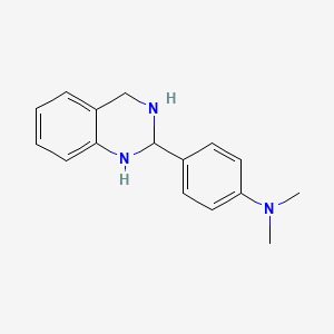 molecular formula C16H19N3 B15358550 N,N-dimethyl-4-(1,2,3,4-tetrahydroquinazolin-2-yl)aniline 