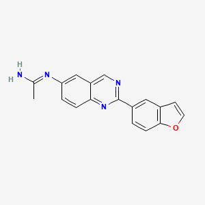 N'-[2-(1-benzofuran-5-yl)quinazolin-6-yl]ethanimidamide