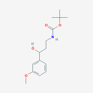 tert-butyl N-[3-hydroxy-3-(3-methoxyphenyl)propyl]carbamate