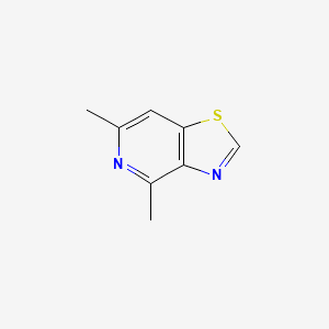 molecular formula C8H8N2S B15358568 4,6-Dimethyl-[1,3]thiazolo[4,5-c]pyridine 