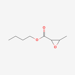 molecular formula C8H14O3 B15358602 Butyric acid, 2,3-epoxy-, butyl ester CAS No. 10138-34-8