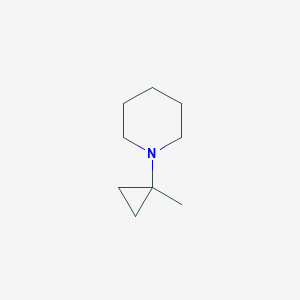 molecular formula C9H17N B15358637 1-(1-Methylcyclopropyl)piperidine 