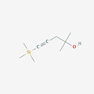 molecular formula C9H18OSi B15358640 2-Methyl-5-trimethylsilylpent-4-yn-2-ol 