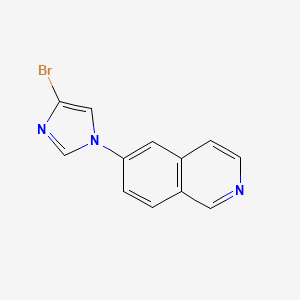 molecular formula C12H8BrN3 B15358674 6-(4-Bromoimidazol-1-yl)isoquinoline 