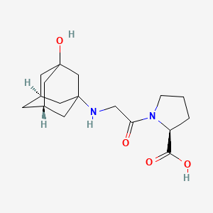 1-[2-(3-Hydroxy-adamantan-1-ylamino)-acetyl]-pyrrolidine-2-carboxylic acid