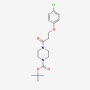 Tert-butyl 4-[3-(4-chlorophenoxy)propanoyl]piperazine-1-carboxylate