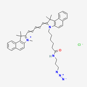 molecular formula C43H49ClN6O B15358718 Cyanine5.5 azide 