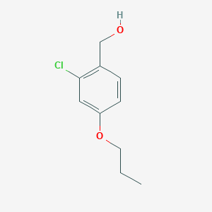 molecular formula C10H13ClO2 B15358727 (2-Chloro-4-propoxyphenyl)methanol 