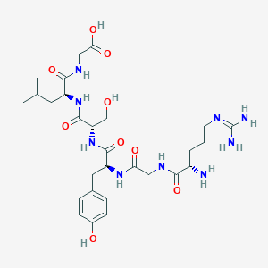 molecular formula C28H45N9O9 B15358742 Arg-Gly-Tyr-Ser-Leu-Gly CAS No. 59587-18-7