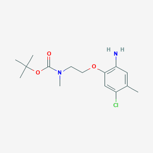 tert-butyl N-[2-(2-amino-5-chloro-4-methylphenoxy)ethyl]-N-methylcarbamate