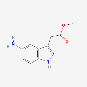 methyl 2-(5-amino-2-methyl-1H-indol-3-yl)acetate