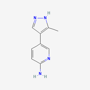 5-(5-methyl-1H-pyrazol-4-yl)pyridin-2-amine