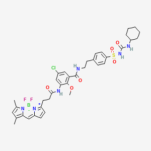 molecular formula C37H42BClF2N6O6S B15358963 ER-Tracker Green 