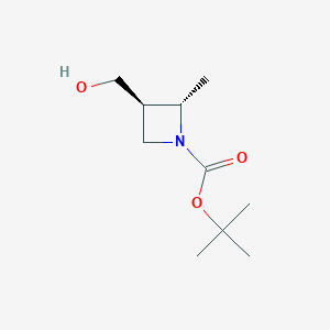 tert-Butyl (2S,3R)-3-(hydroxymethyl)-2-methyl-azetidine-1-carboxylate