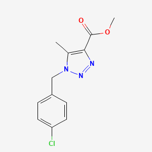 Methyl 1-[(4-chlorophenyl)methyl]-5-methyltriazole-4-carboxylate