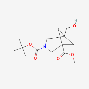 O3-tert-butyl O1-methyl 5-(hydroxymethyl)-3-azabicyclo[3.1.1]heptane-1,3-dicarboxylate