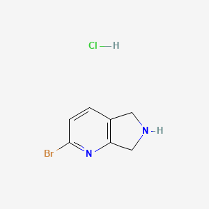 2-bromo-6,7-dihydro-5H-pyrrolo[3,4-b]pyridine;hydrochloride