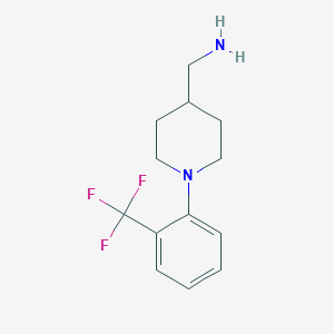 (1-(2-(Trifluoromethyl)phenyl)piperidin-4-yl)methanamine