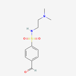 molecular formula C11H16N2O3S B15359005 N-[2-(dimethylamino)ethyl]-4-formylbenzenesulfonamide CAS No. 58287-75-5