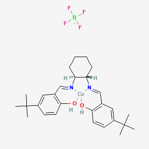 4-tert-butyl-2-[[(1S,2S)-2-[(5-tert-butyl-2-hydroxyphenyl)methylideneamino]cyclohexyl]iminomethyl]phenol;cobalt;tetrafluoroborate