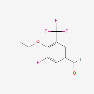 3-Fluoro-4-isopropoxy-5-(trifluoromethyl)benzaldehyde