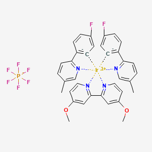 2-(4-fluorobenzene-6-id-1-yl)-5-methylpyridine;iridium(3+);4-methoxy-2-(4-methoxypyridin-2-yl)pyridine;hexafluorophosphate