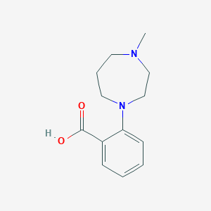 molecular formula C13H18N2O2 B15359032 2-(4-Methyl-1,4-diazepan-1-yl)benzoic acid 