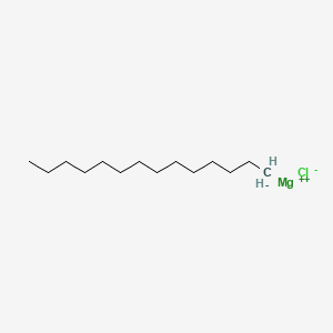 molecular formula C14H29ClMg B15359041 magnesium;tetradecane;chloride 