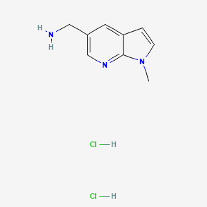 (1-Methylpyrrolo[2,3-b]pyridin-5-yl)methanamine;dihydrochloride