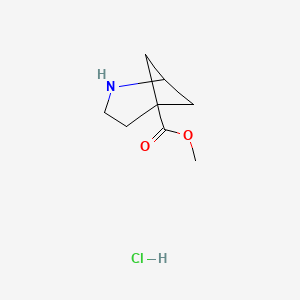 molecular formula C8H14ClNO2 B15359054 Methyl 2-azabicyclo[3.1.1]heptane-5-carboxylate;hydrochloride 