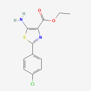 Ethyl 5-amino-2-(4-chlorophenyl)-1,3-thiazole-4-carboxylate