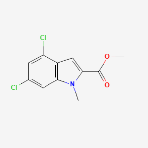 molecular formula C11H9Cl2NO2 B15359101 methyl 4,6-dichloro-1-methyl-1H-indole-2-carboxylate 