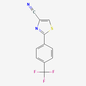 2-[4-(Trifluoromethyl)phenyl]-1,3-thiazole-4-carbonitrile