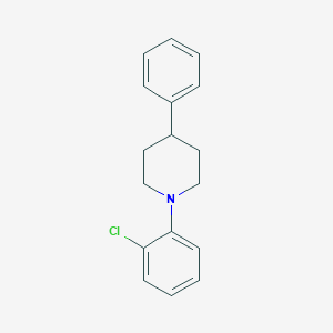 molecular formula C17H18ClN B15359119 1-(2-Chlorophenyl)-4-phenylpiperidine 