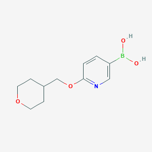 (6-((tetrahydro-2H-pyran-4-yl)methoxy)pyridin-3-yl)boronic acid