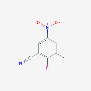 molecular formula C8H5FN2O2 B15359149 2-Fluoro-3-methyl-5-nitrobenzonitrile 