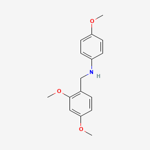 molecular formula C16H19NO3 B15359154 N-[(2,4-dimethoxyphenyl)methyl]-4-methoxyaniline 