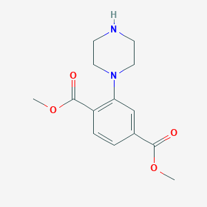 Dimethyl 2-piperazin-1-ylbenzene-1,4-dicarboxylate