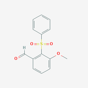 2-(Benzenesulfonyl)-3-methoxybenzaldehyde