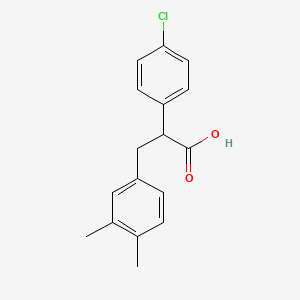 2-(4-Chlorophenyl)-3-(3,4-dimethylphenyl)propanoic acid