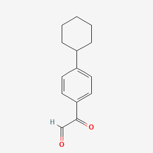 2-(4-Cyclohexylphenyl)-2-oxoacetaldehyde