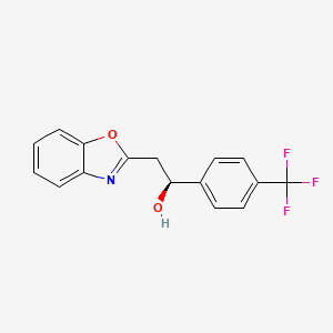 2-Benzoxazol-2-yl-1-[4-(trifluoromethyl)phenyl]ethanol