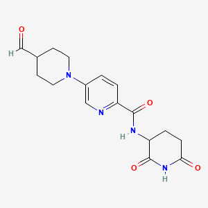 N-(2,6-Dioxo-3-piperidinyl)-5-(4-formyl-1-piperidinyl)-2-pyridinecarboxamide