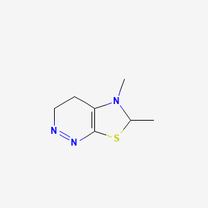 molecular formula C7H11N3S B15359283 5,6-dimethyl-4,6-dihydro-3H-[1,3]thiazolo[5,4-c]pyridazine 