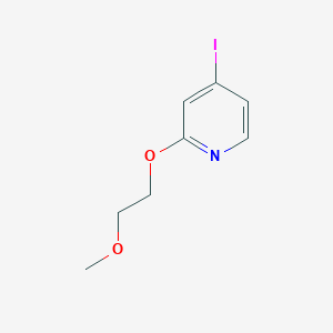 molecular formula C8H10INO2 B15359339 4-Iodo-2-(2-methoxyethoxy)pyridine 